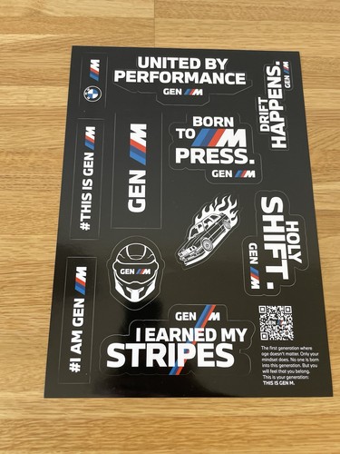 Bmw gen sticker set - gen, m