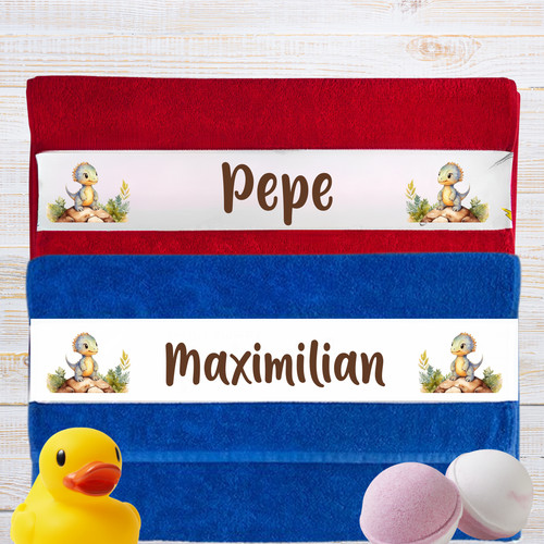 Personalisiertes handtuch mit - personalisiertes,