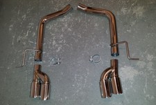 EDELSTAHL F1 SPORTAUSPUFF für MERCEDES W211 E320 E500 4 ROHR EXTREM SOUND V8 AMG