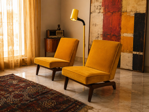 Vintage lounge sessel teak - 2,