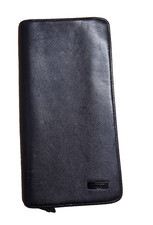TUMI Horizon Zip-Around Travel WALLET, Leder, Schwarz, 24 Fächer Portemonnaie