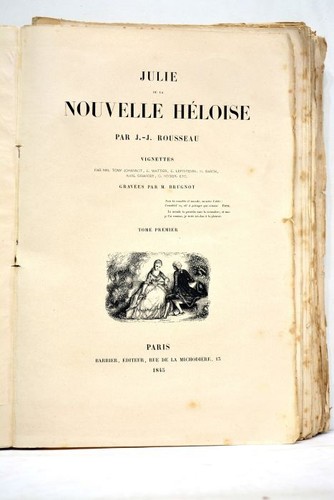 Altes buch rousseau - altes,