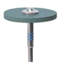 Edenta Blue 3001PS Diamant hochglanzpolierte runde flache Kante Rad 25 x 2 mm - TM52B