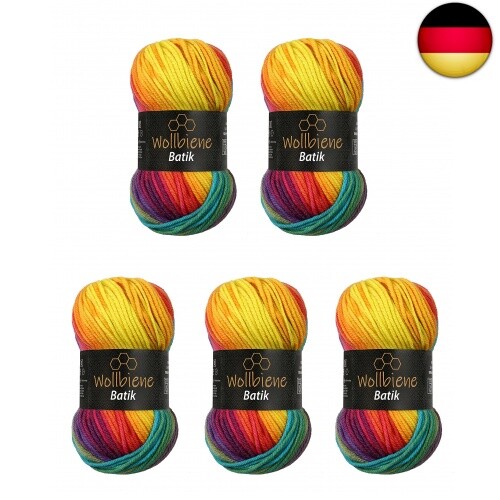 100g wollbiene batik 500 - 100g,