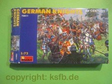 1:72 MiniArt 72011 Mittelalter Deutsche Ritter Figuren Soldaten Rüstung SELTEN