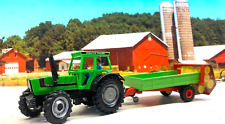 BRITAINS.ECT. 1:32.FARM.DEUTZ FHAR DX110. 4x4 TRAKTOR.MECHANISCHER DUNGSTREUER