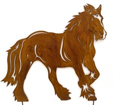 Edelrost Pferd Gartenfiguren