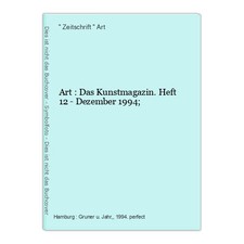 Art : Das Kunstmagazin. Heft