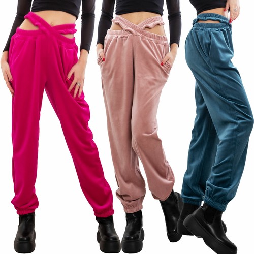 Damen hose jogger samt - damen,