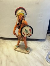 Castagna Indianer Figur, ca. 18 cm mit Sockel