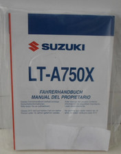 Suzuki King Quad LT-A750 K8 ATV Fahrer-Handbuch Bedienungsanleitung-Deutsch!