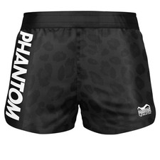 PHANTOM Athletics Fightshorts Fusion Panther Black – MMA, Muay Thai, Kampfsport