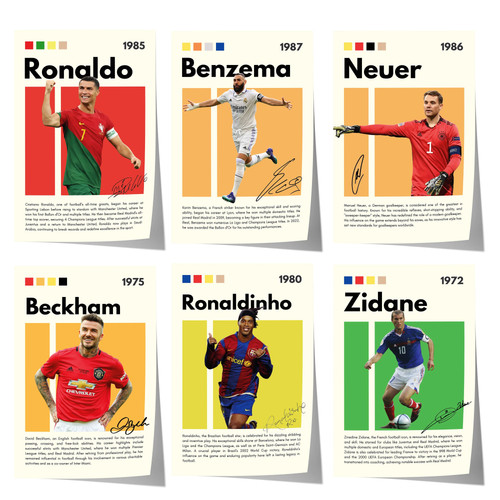 Fußball legenden poster - fußball,