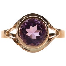  Damen Ring in Gold 585 mit Amethyst Gr. 65 (D2675)