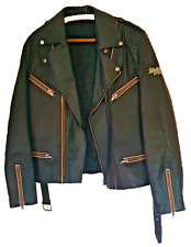 BELMO Designer 90Jahre Style Motorrad Biker echt Rindsleder Jacke Vintage