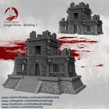 Dark realms jungle - dark, building