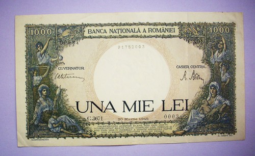 Romania 1000 lei - (1945),, low