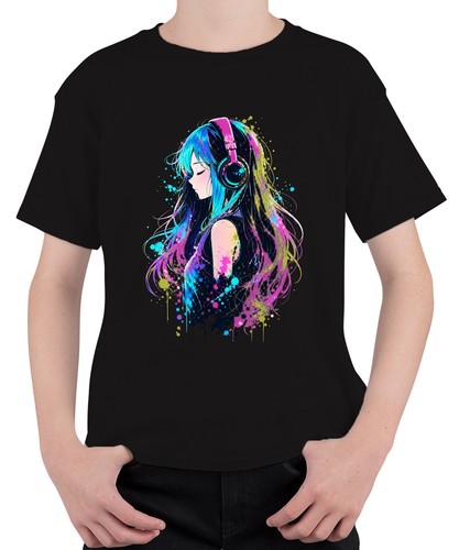 Anime girl kopfhörer musik - anime,