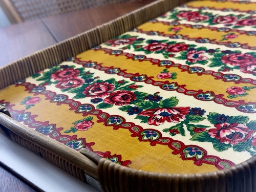 Vintage serviertablett 1970er - vintage,