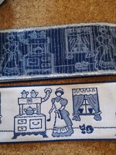 Borte Band Webband Hausfrau am Herd 6 m   x 6 cm     Motiv 10 cm Küche