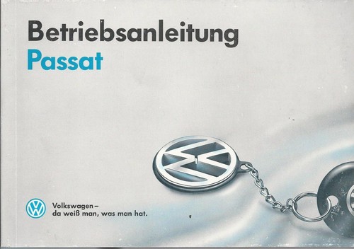 Betriebsanleitung passat - vw,