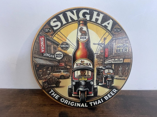 Singha beer bier - singha, werbeschild