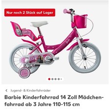 Barbie Kinderfahrrad 14 Zoll