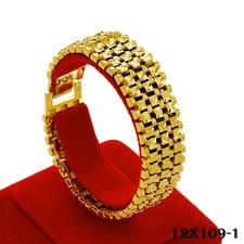 Armband 24 Karat Eckt Gold