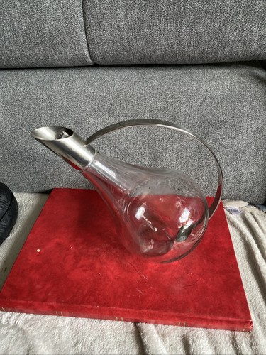 Vintage glas karaffe mit - vintage,