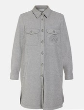 Bianca Übergangmantel Gr. 46 Neu grau mit Strasssteinchen