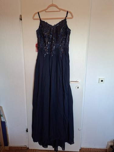 Dunkel blaues abendkleid - abendkleid,