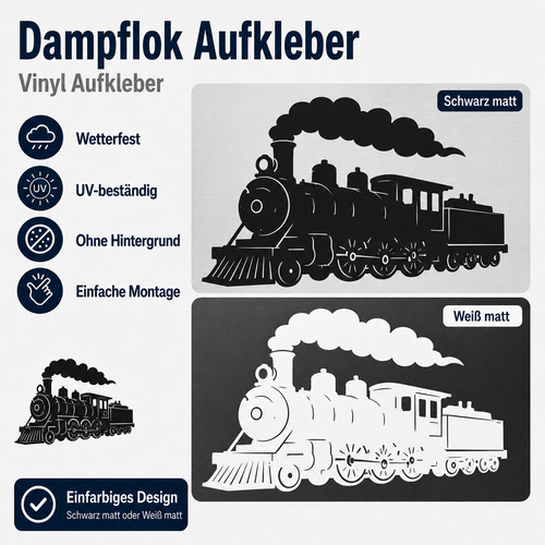 Mülltonnen aufkleber dampflok - mülltonnen,