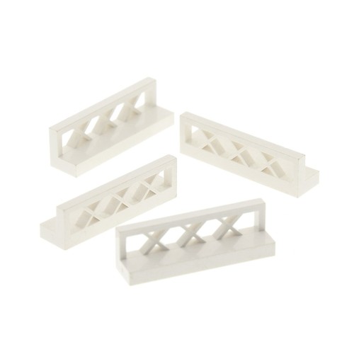 Lego zaun 1x4x1 weiß - 4x,