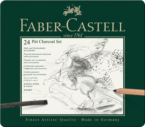 Faber castell set - castell, kohle