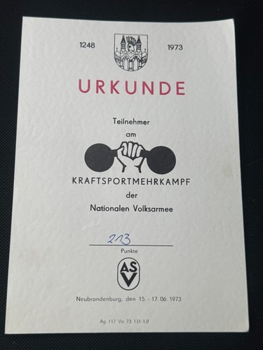 Urkunde nationale volksarmee - volksarmee,
