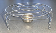 Stövchen Warmhalteplatte für 1 Teelicht geeignet verchromtes Metall