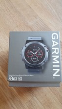 Garmin fēnix 5X GPS Multisport Smartwatch - Saphir/Grau mit Schwarz Armband