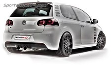 FSW Edelstahl Sportauspuff VW Golf 6 GTI GTD 2x90mm mittig inklusive Diffusor