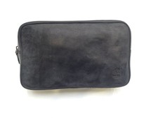 Timberland Kulturbeutel Kosmetiktasche Leder Anthrazit M3023-001