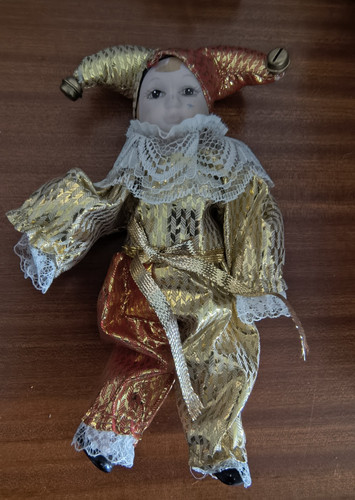 Harlekin sammlerpuppe vintage - sammlerpuppe,,