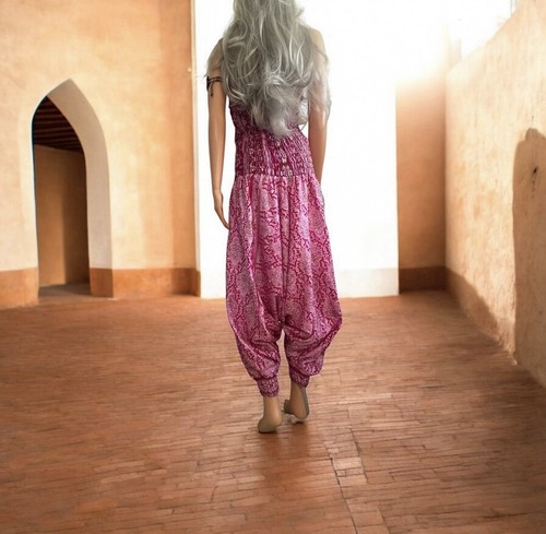 India hosenkleid seide - hosenkleid,