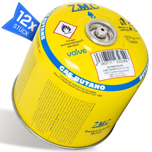 12x gaskartuschen 500g - z.m.c,