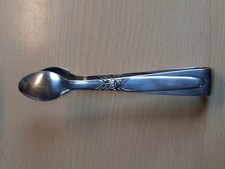 Zuckerzange " Kleeblatt Rose "  100er Silberauflage