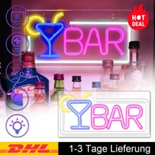 LED Neon Schild Bar Bar Neonschilder Bar Schild Bar Neon Sign Bier Neonschilder