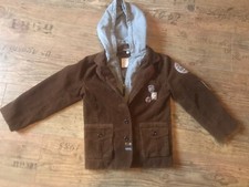 kinderjacke mit Kaputze braun