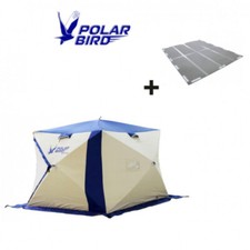 Winterzelt POLAR BIRD 2T  + Isolierboden Set 1 Person Schnellaufbau Zelt Warm