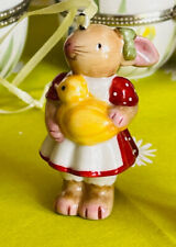 Villeroy Boch 1x Hasenmädchen mit Ente Bunny Anhänger Ostern Osterei Ei Spring