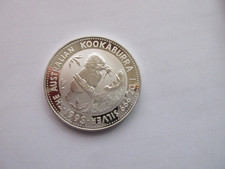 Silbermünze 1 oz .999 Feinsilber, Kookaburra 1993, Fine Silver