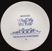 Meissen Wandteller Rostock VEB