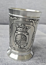 Zinnbecher Zinn Becher Sparkasse Halle Saalkreis Krosigk Schlß Ostrau Veltheim